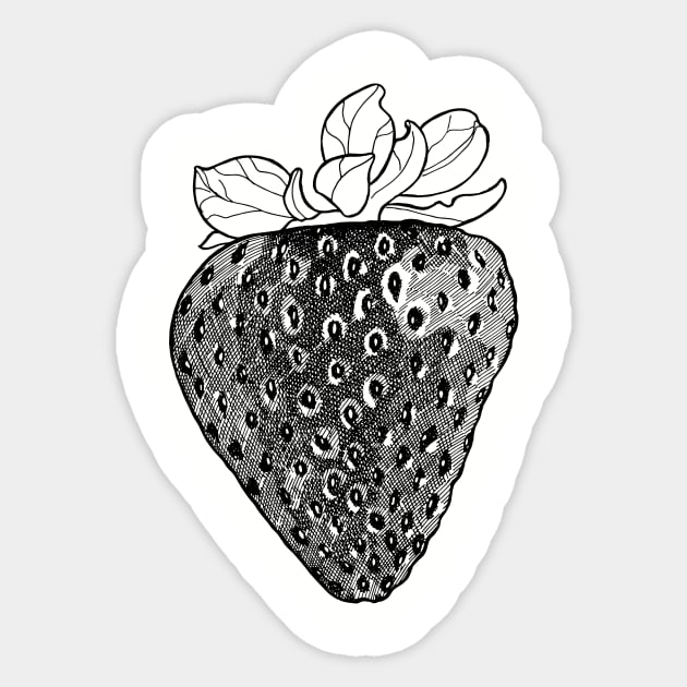 Strawberry Sticker by senkova